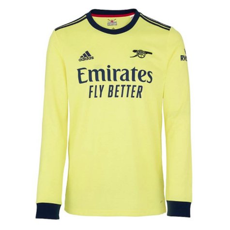 Arsenal 2021-2022 Long Sleeve Away Shirt (PEPE 19)