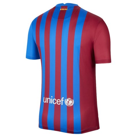 2021-2022 Barcelona Home Shirt (F DE JONG 21)
