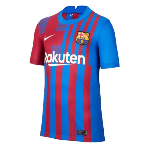 2021-2022 Barcelona Home Shirt (Kids) (MEMPHIS 9)