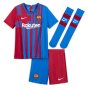 2021-2022 Barcelona Little Boys Home Kit (DEST 2)
