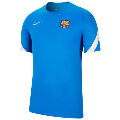 2021-2022 Barcelona Training Shirt (Blue) (F DE JONG 21)