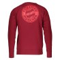 2021-2022 Bayern Munich Graphic Crew Sweat (Red)