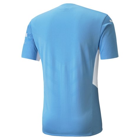 2021-2022 Man City Authentic Home Shirt (AKE 6)