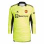 Man Utd 2021-2022 Home Goalkeeper Shirt (Yellow) (Your Name)