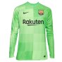 2021-2022 Barcelona Goalkeeper Shirt (Green) (Your Name)