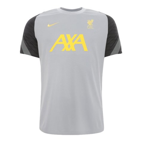 Liverpool 2021-2022 CL Training Shirt (Wolf Grey) (CHAMBERLAIN 15)