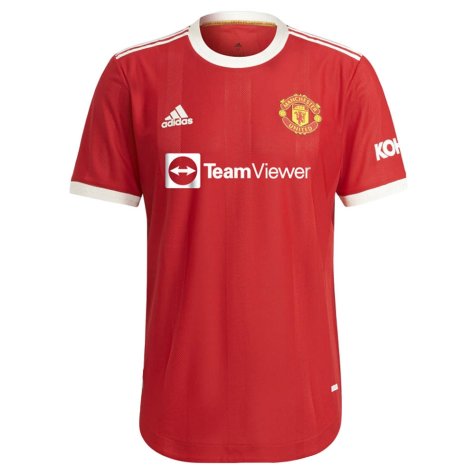 2021-2022 Man Utd Authentic Home Shirt (VAN DE BEEK 34)
