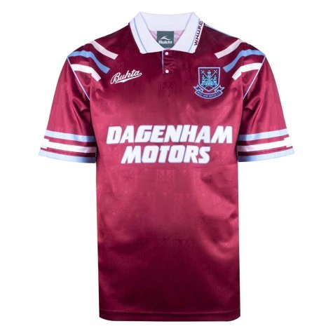 West Ham United 1992 Retro Football Shirt (BROOKING 8)