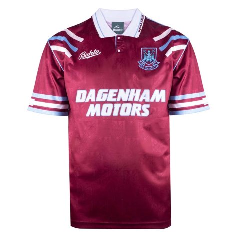 West Ham United 1992 Retro Football Shirt (MOORE 6)