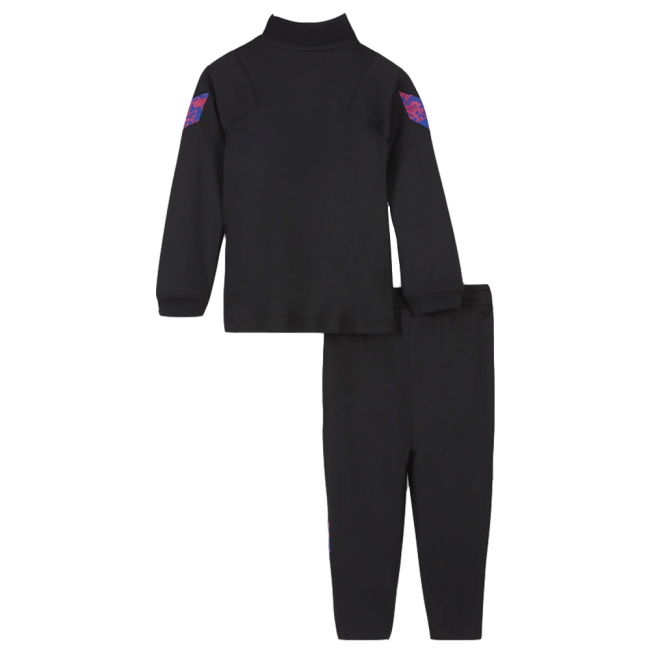 2020-2021 Barcelona Strike Tracksuit (Black/Royal) - Kids