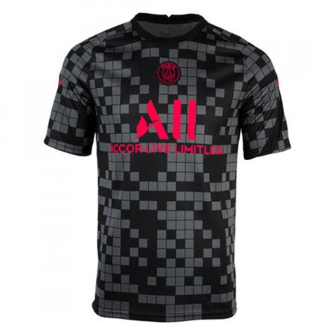 PSG 2021-2022 Pre-Match Training Shirt (Black) (RAFAEL 12)