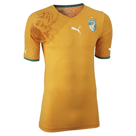 2010-2011 Ivory Coast Authentic Home Shirt (KALOU 8)