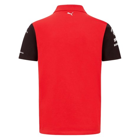 2022 Ferrari Team Polo Shirt (Red) - Kids