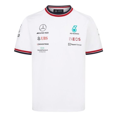 2022 Mercedes Driver Tee (White) - Kids (Your Name)