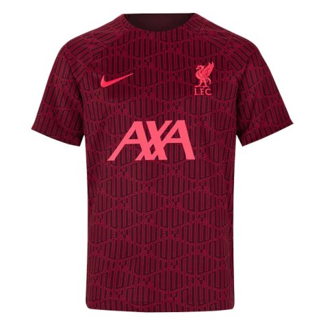 2022-2023 Liverpool Pre-Match Training Shirt (Red) - Kids (DARWIN 27)
