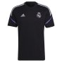 2022-2023 Real Madrid Training Tee (Black) (Your Name)