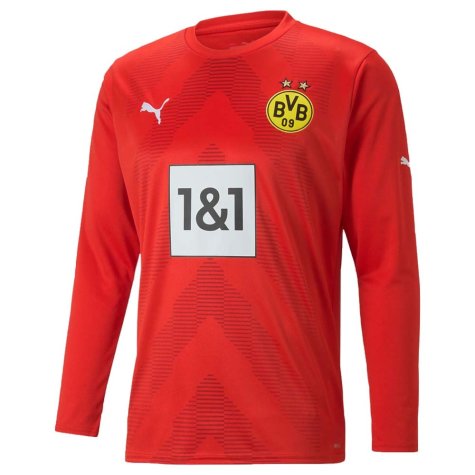 2022-2023 Borussia Dortmund Goalkeeper Shirt (Red) (Your Name)