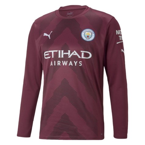 2022-2023 Man City LS Goalkeeper Shirt (Grape Wine) (HART 1)
