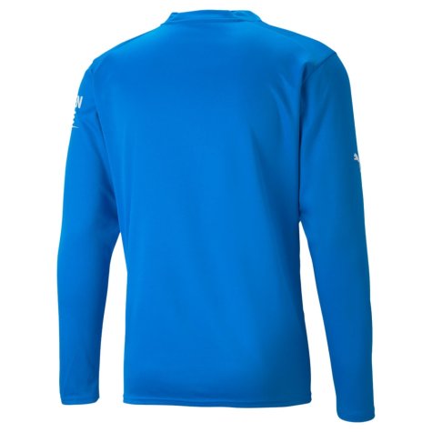 2022-2023 Man City LS Goalkeeper Shirt (Electric Blue) (Carson 33)