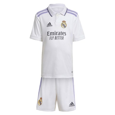 2022-2023 Real Madrid Home Mini Kit (TCHOUAMENI 18)