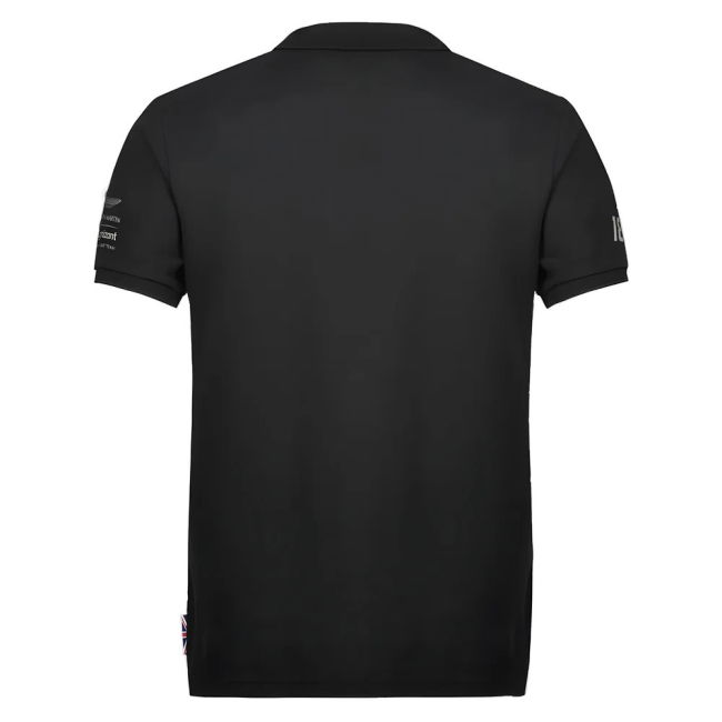 2022 Aston Martin Official LS Polo Shirt (Black)