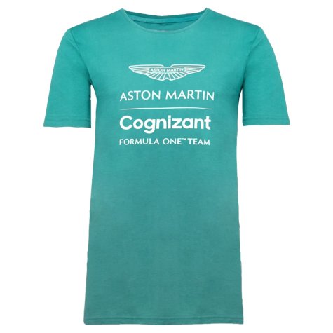 2022 Aston Martin Lifestyle Logo T-Shirt (Green) (Your Name)