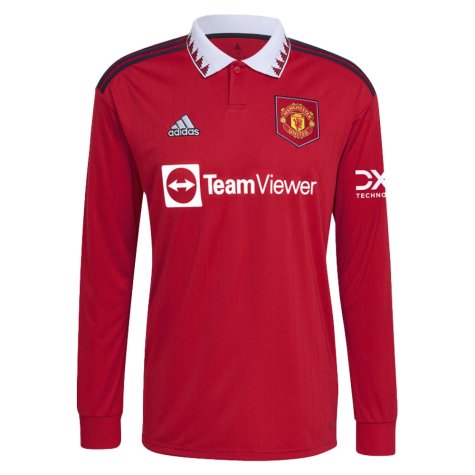 2022-2023 Man Utd Long Sleeve Home Shirt (ANTONY 21)
