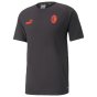 2022-2023 AC Milan Casuals Tee (Black) (Your Name)