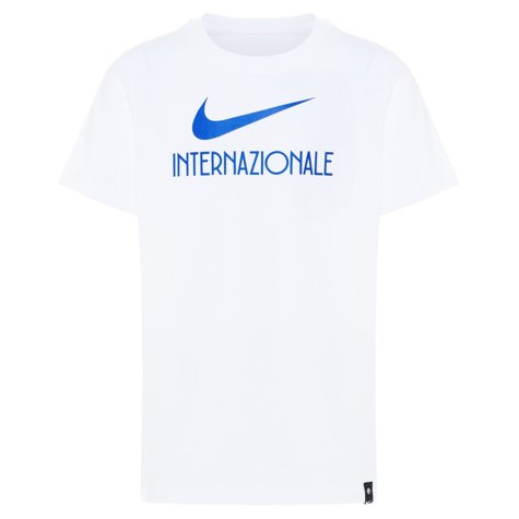 2022-2023 Inter Milan Swoosh Tee (White) - Kids (RONALDO 9)