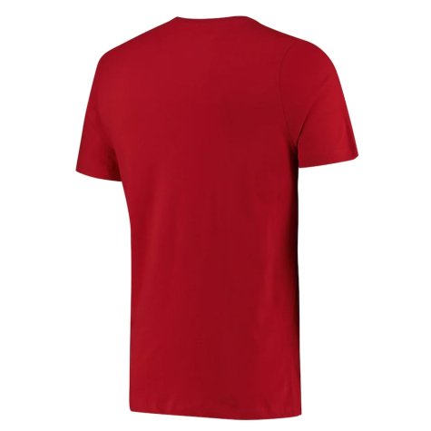 2022-2023 Atletico Madrid Crest Tee (Red) (M HERMOSO 22)