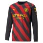 2022-2023 Man City Long Sleeve Away Shirt (BERNARDO 20)