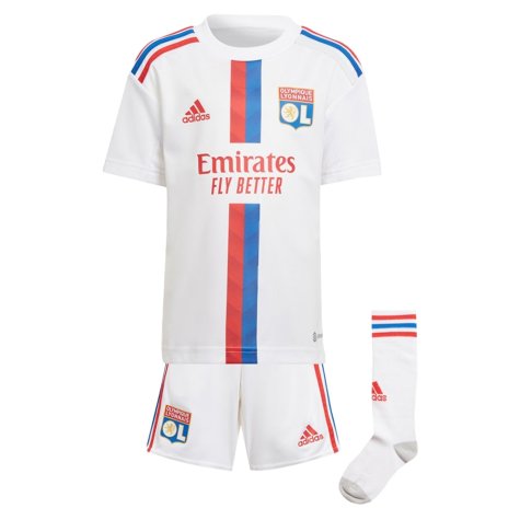 2022-2023 Olympique Lyon Home Mini Kit (CAQUERET 6)