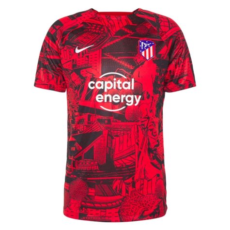 2022-2023 Atletico Madrid Pre-Match Training Shirt (Red) (CUNHA 9)