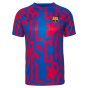 2022-2023 Barcelona Pre-Match Training Shirt (Blue) (JORDI ALBA 18)