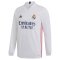 2020-2021 Real Madrid Long Sleeve Home Shirt (HAZARD 7)
