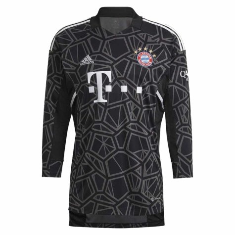 2022-2023 Bayern Munich Home Goalkeeper Shirt (Black) (KAHN 1)