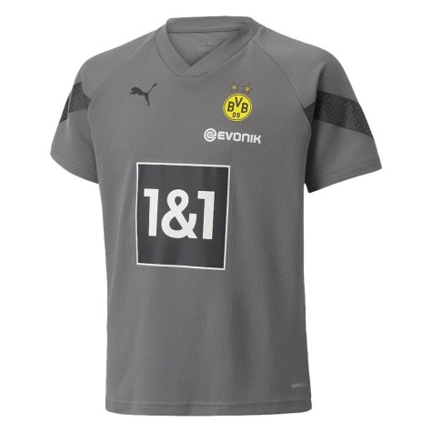 2022-2023 Borussia Dortmund Training Jersey (Smoked Pearl) - Kids (DELANEY 6)