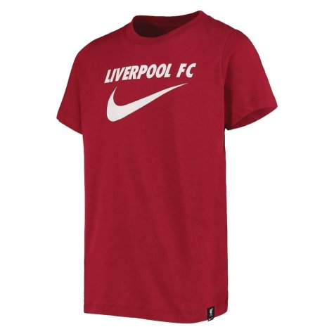 2022-2023 Liverpool Swoosh Tee (Red) - Kids (FIRMINO 9)