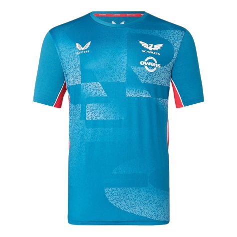 2022-2023 Scarlets Training Tee (Blue) (Your Name)