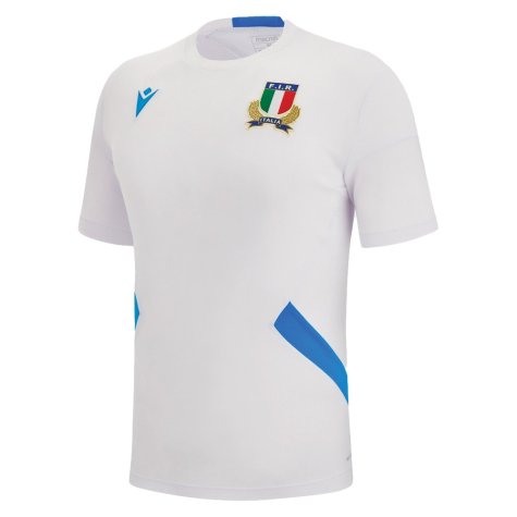 2022-2023 Italy Rugby Training T-Shirt (White) (Your Name)