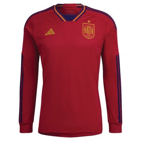 2022-2023 Spain Long Sleeve Home Shirt (MORATA 7)