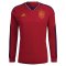 2022-2023 Spain Long Sleeve Home Shirt (RAUL 7)