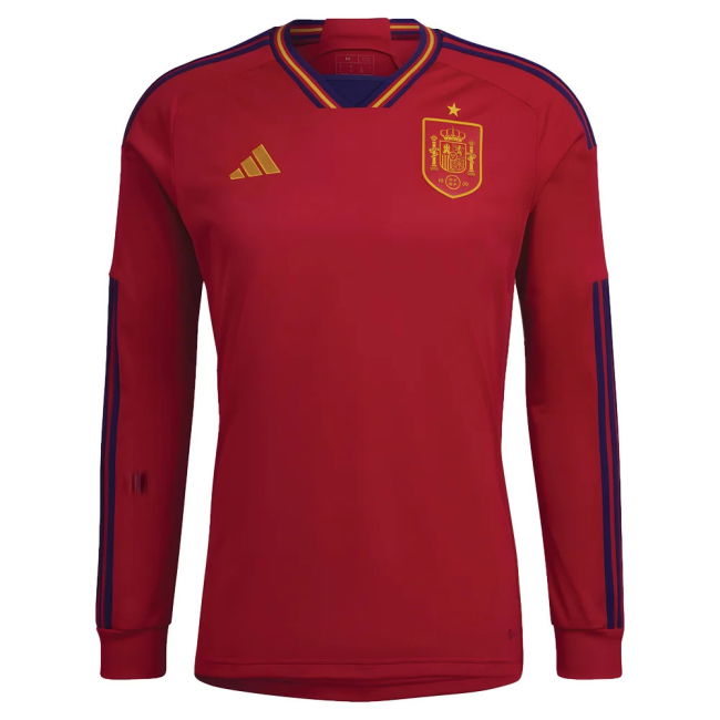 2022-2023 Spain Long Sleeve Home Shirt (RODRI 16)
