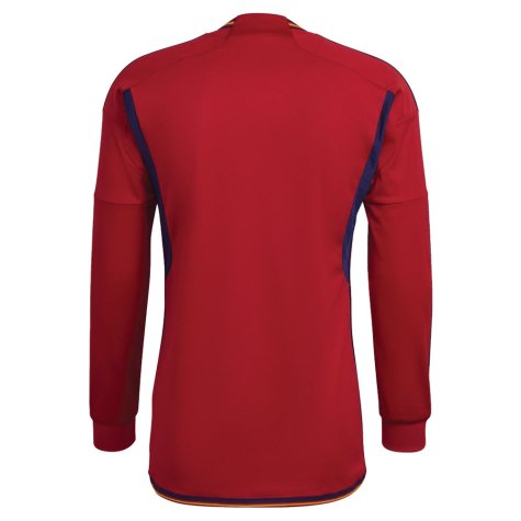 2022-2023 Spain Long Sleeve Home Shirt (PAU 4)