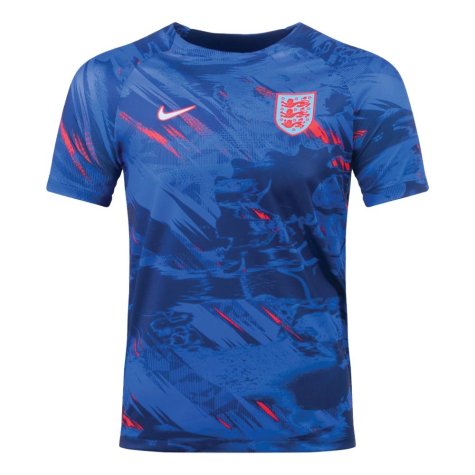 2022-2023 England Pre-Match Training Shirt (Blue) (Maguire 6)
