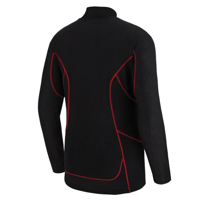 2022-2023 Wales Rugby Travel 1/4 Zip Softshell (Black)