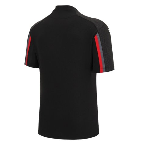 2022-2023 Wales Training Poly Shirt (Black)