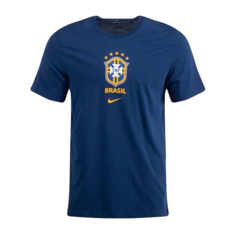 2022-2023 Brazil Crest Tee (Navy) (COUTINHO 11)