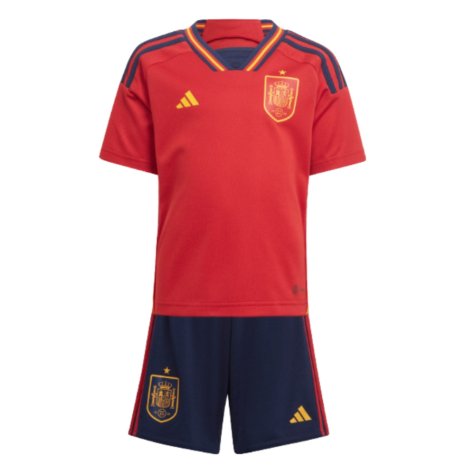 2022-2023 Spain Home Mini Kit (David Villa 7)