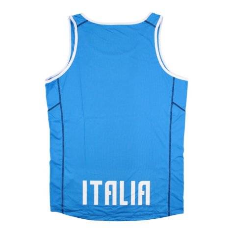 2022-2023 Italy Sleeveless Rugby Vest (Blue) (Your Name)
